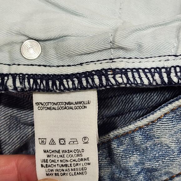 Free People Denim Shorts Button Fly Cut‎ Off Distressed 61855-16515125 Size W 26 - Picture 4 of 8